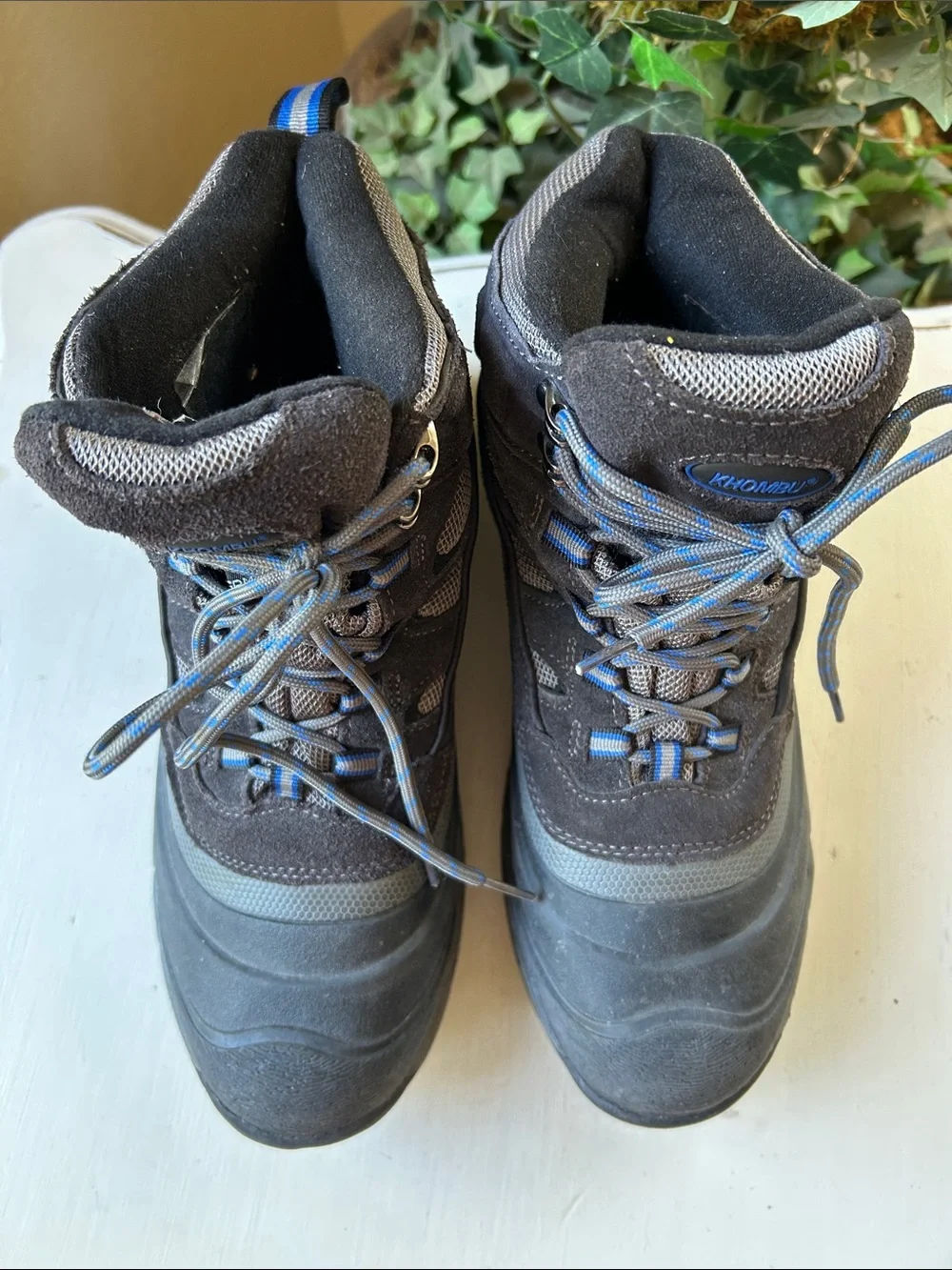 Khombu Men's Fleet Hiker Terrain Waterproof Winter Rated Leather Boots